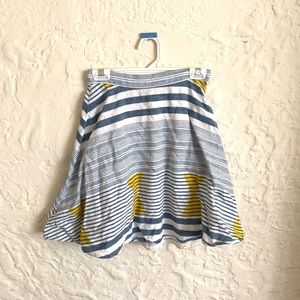 Plenty by Tracy Reese Blue, Yellow & Cream Skirt S